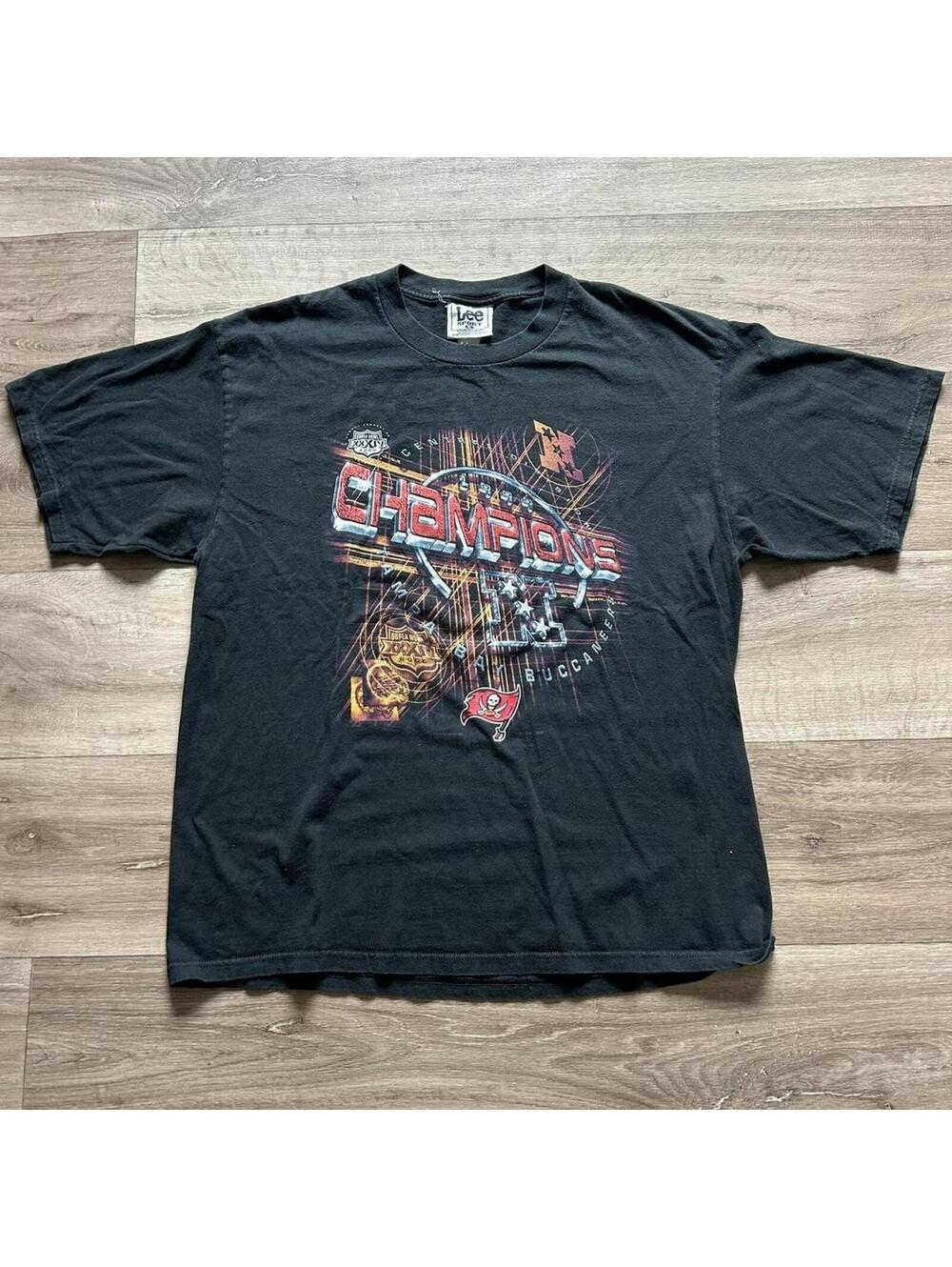 Vintage Tampa‎ Bay Bucs Lee black Buccaneers Super Bowl XL